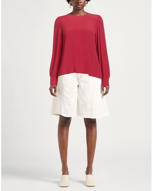 Blugirl Blumarine Red Top Acetate, Silk