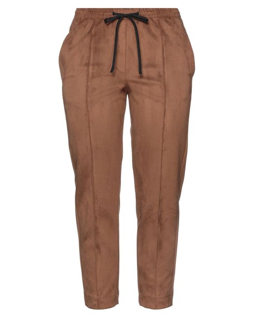 Incotex Brown Camel Pants Polyester
