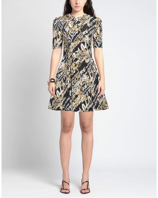 Versace Jeans Couture Black Mini Dress Polyester