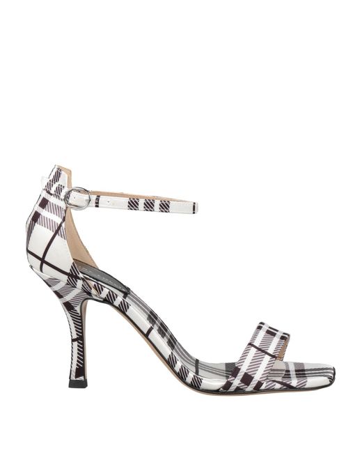 Divine Follie Metallic Sandals Textile Fibers
