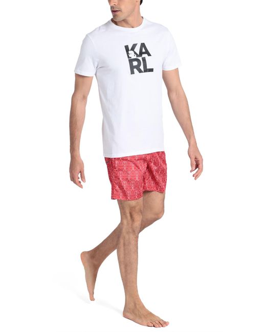Karl Lagerfeld White T-shirt for men