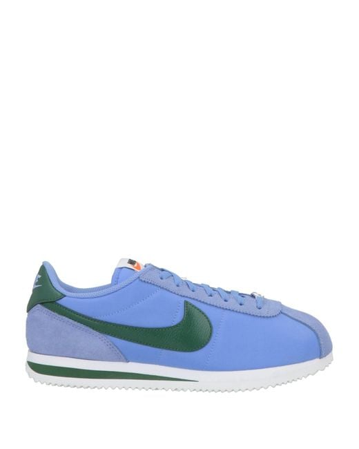 Nike Blue Sneakers Textile Fibers, Leather for men