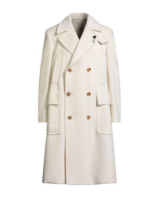 Lardini Natural Coat Virgin Wool, Alpaca Wool for men