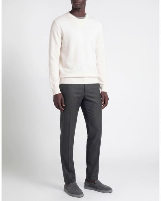 Alpha Studio White Jumper for men