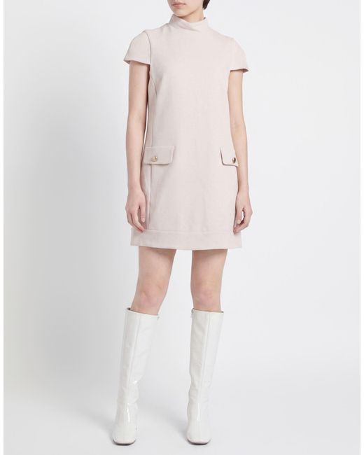 Compagnia Italiana Natural Mini Dress Polyester, Viscose, Elastane