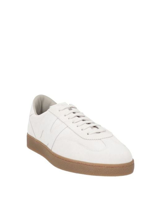 MSGM White Light Sneakers Leather for men