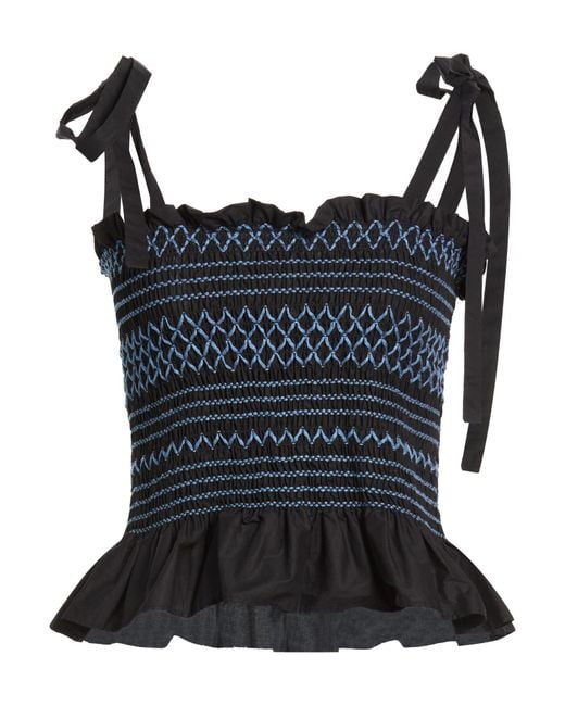 Top MEIMEIJ de color Blue