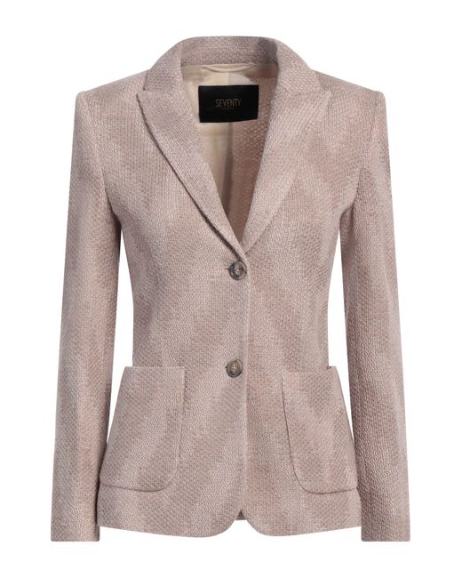 SEVENTY VENEZIA Pink Blazer Acrylic, Wool, Polyamide, Metallic Polyester