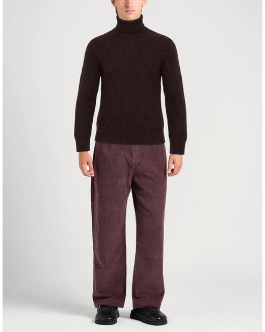 Alpha Studio Rollkragenpullover in Brown für Herren
