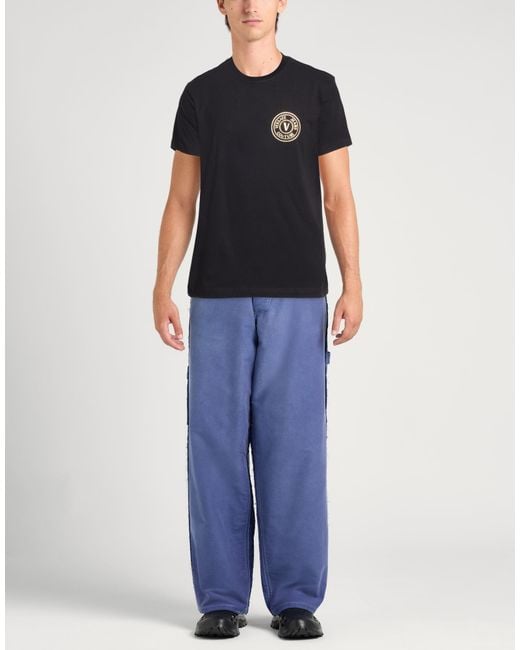 Versace Jeans Couture Black T-Shirt Cotton for men