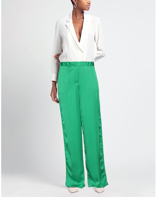 SIMONA CORSELLINI Green Pants Polyester