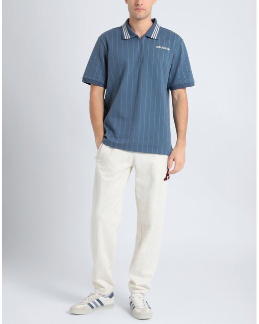Adidas Originals Blue Polo Shirt for men