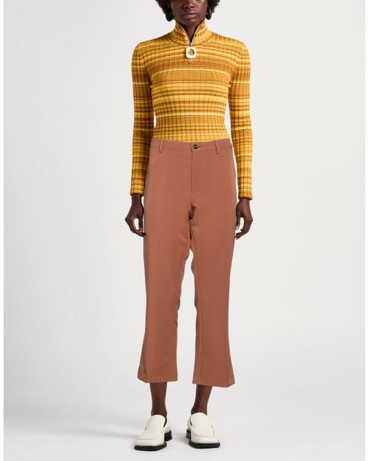 Berwich Brown Pants Polyester, Elastane