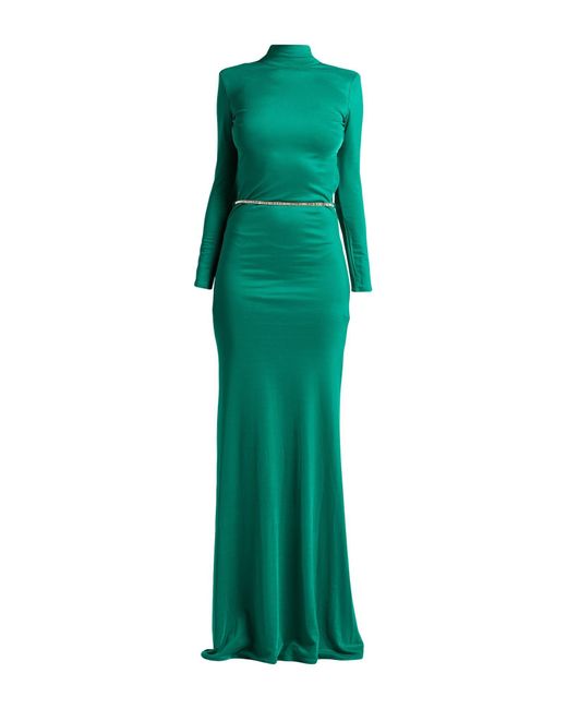 Elisabetta Franchi Green Maxi-Kleid