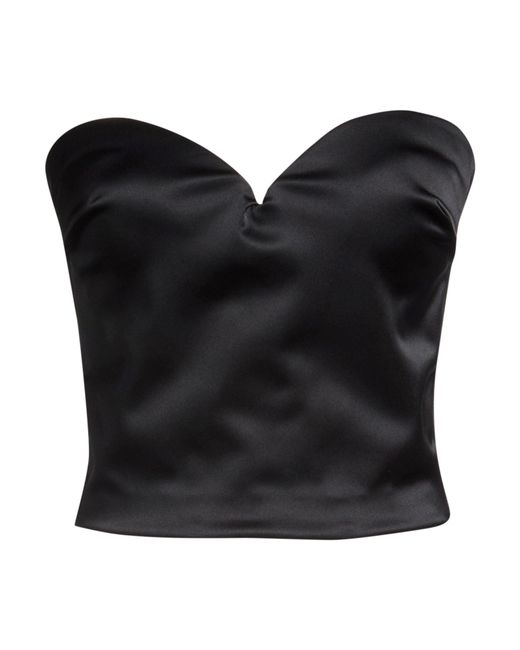 La Petite Robe Di Chiara Boni Black Top Polyamide, Elastane