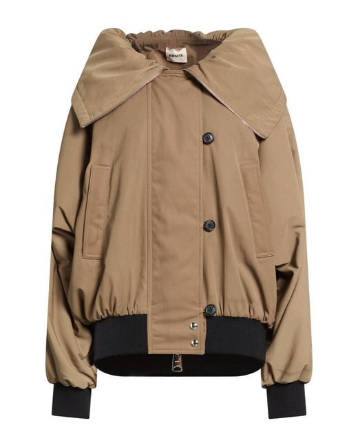 Khaite Natural Jacket Polyester, Cotton
