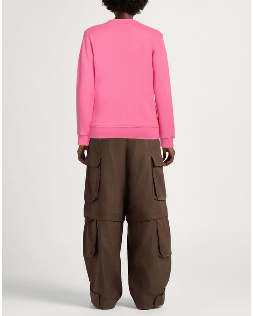 John Richmond Pink Fuchsia Sweatshirt Cotton