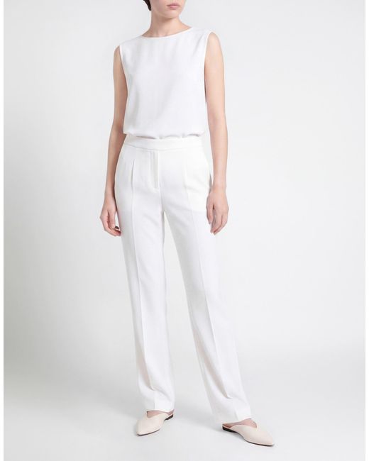 Camilla White Pants Polyester