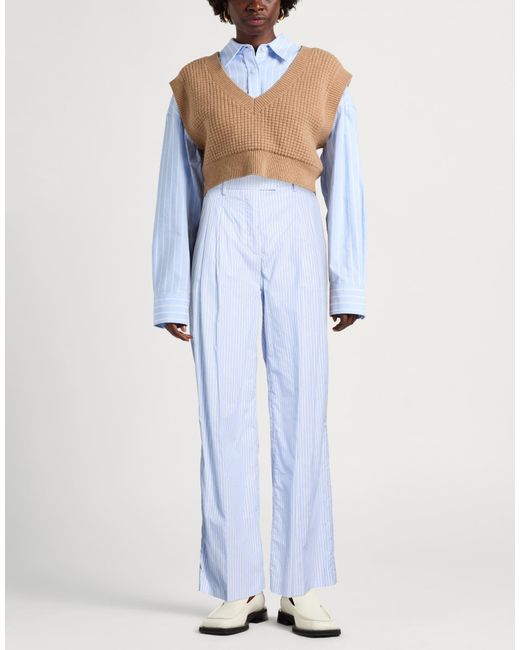 SEVENTY VENEZIA Blue Sky Pants Cotton