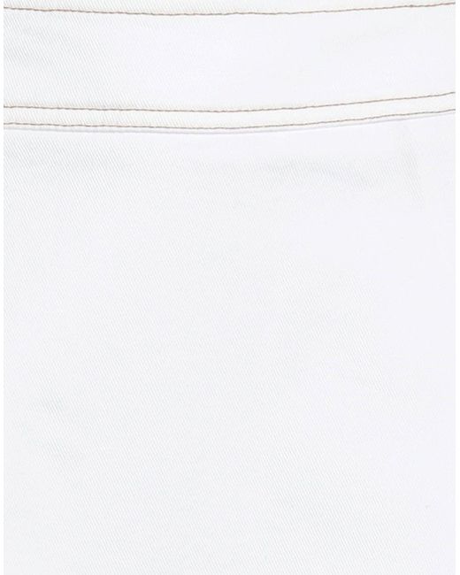 Shaft White Jeansrock