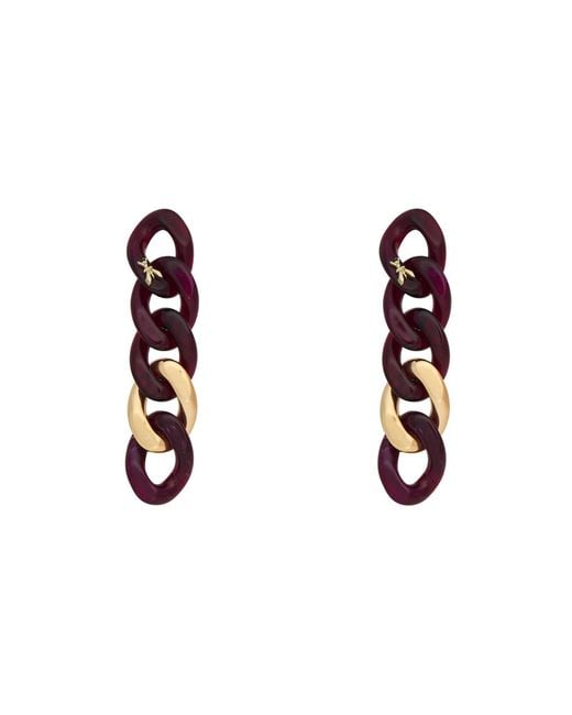Patrizia Pepe White Earrings Polystyrene