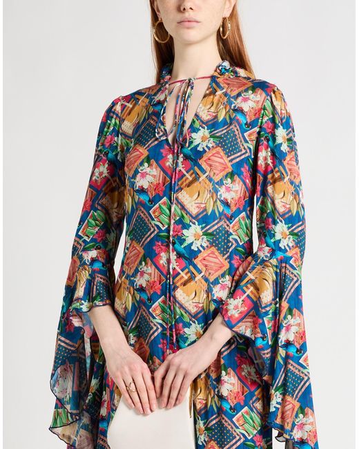 CONNOR & BLAKE Blue Maxi Dress Polyester