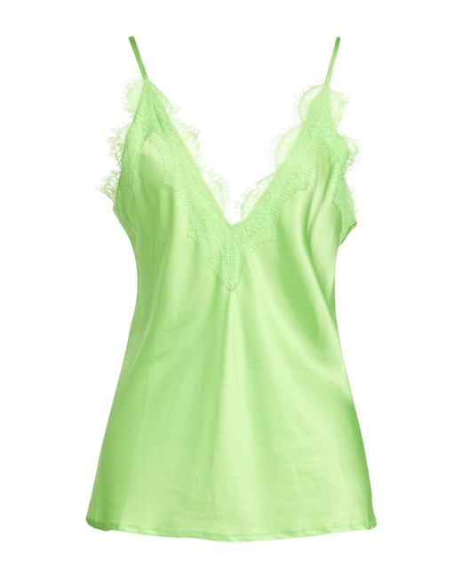 Pink Memories Green Top Viscose, Elastane, Cotton, Polyamide