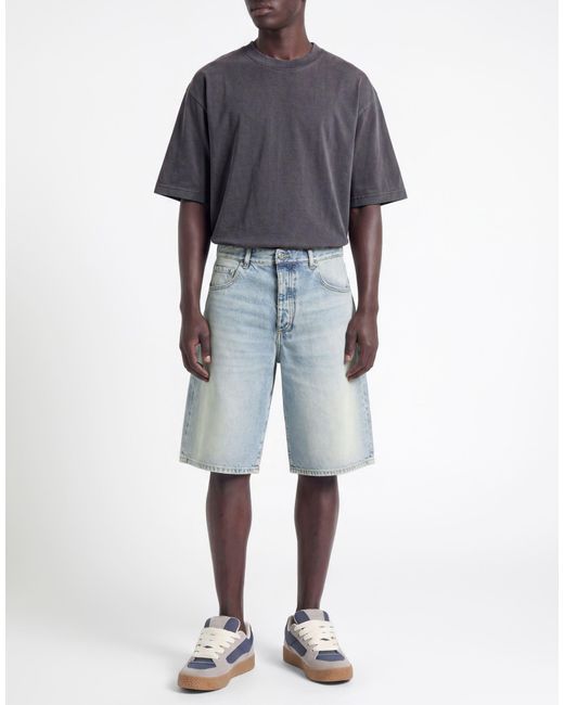 ICON DENIM Blue Denim Shorts for men