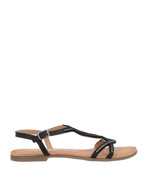 Gioseppo Black Sandals Leather