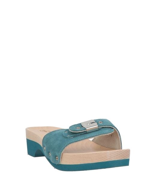 Scholl Blue Mules & Clogs Leather