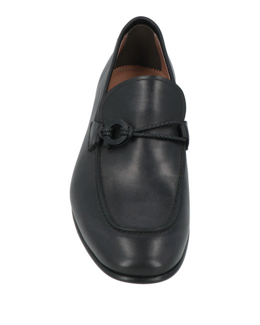 Ferragamo Black Loafers Leather for men