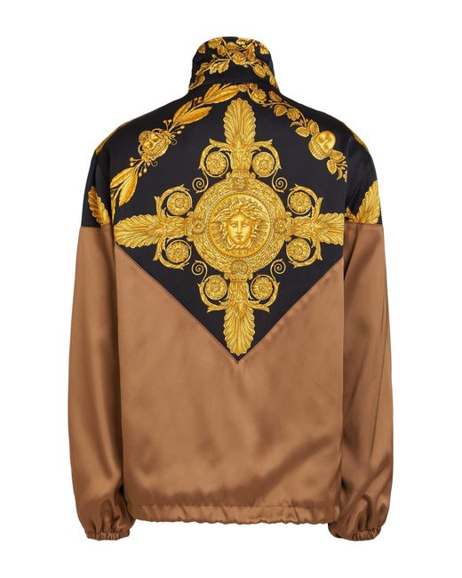 Versace Multicolor Baroque Print Techno Fabric Jacket For for men