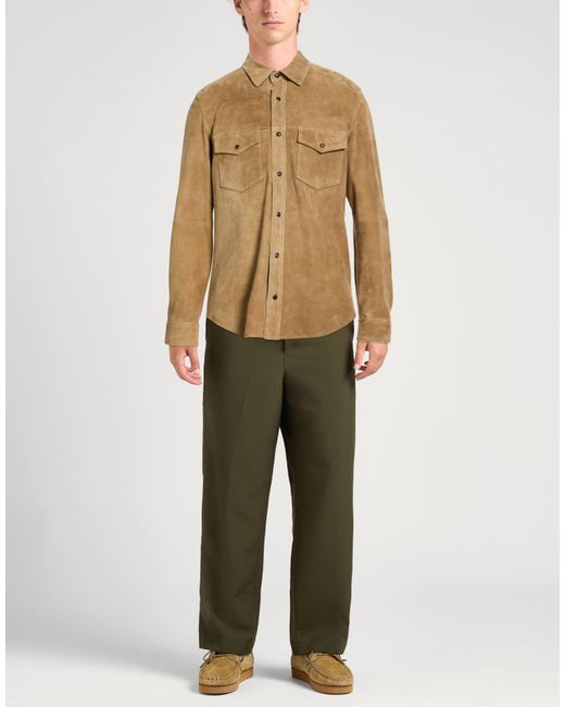 Jacob Cohen Green Shirt Lambskin for men