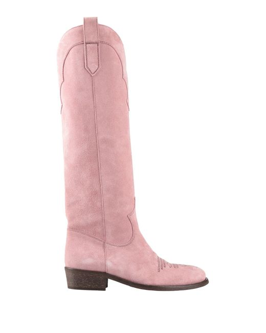 Via Roma 15 Pink Boot Leather