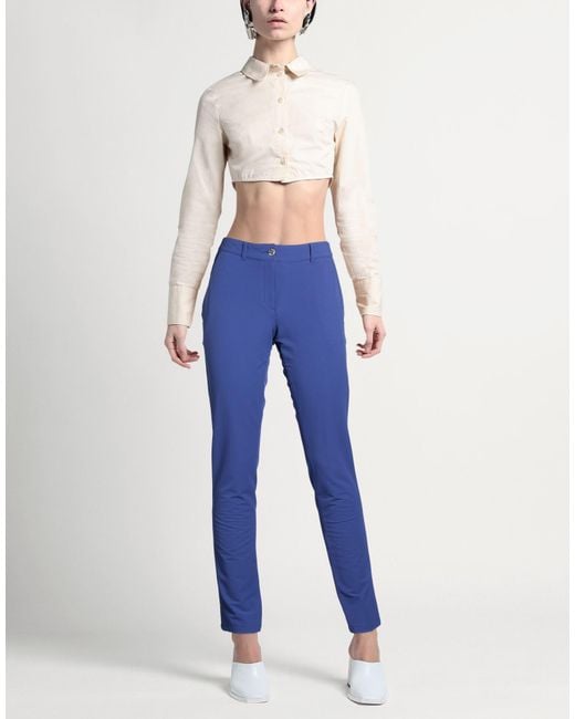 Colmar Blue Pants Polyamide, Wool, Elastane