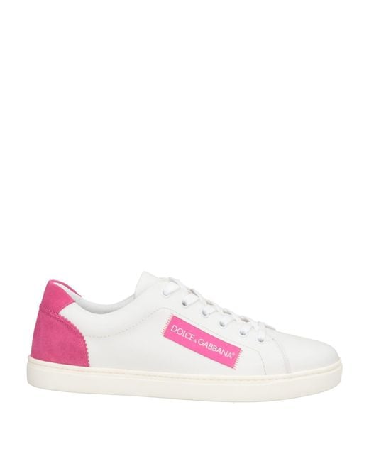 Dolce & Gabbana Pink Sneakers Calfskin