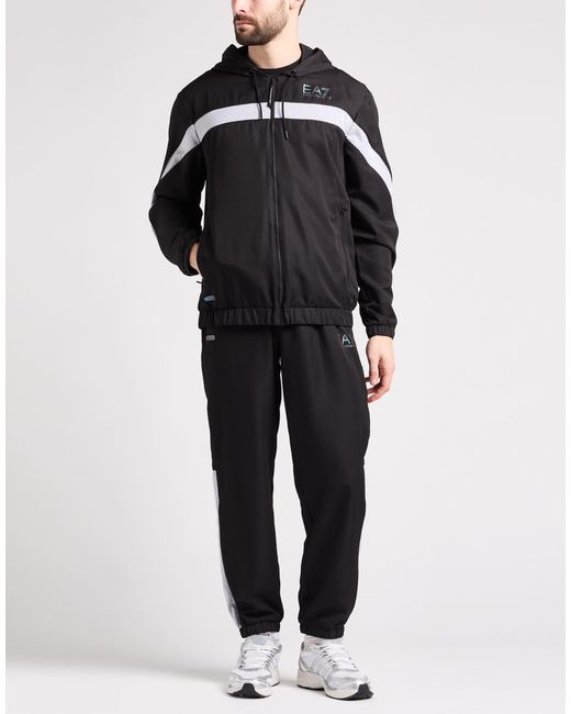 EA7 Black Tracksuit for men