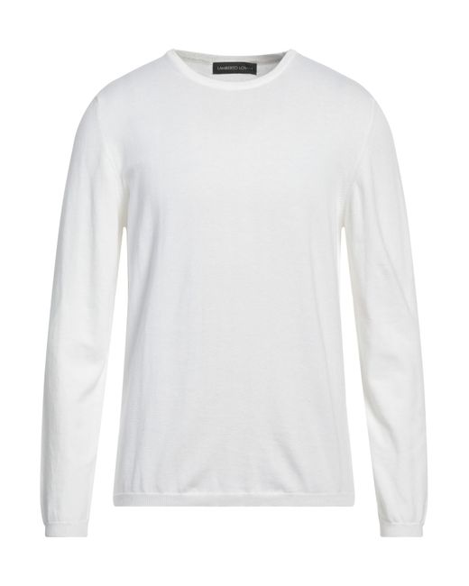 Lamberto Losani White Sweater for men