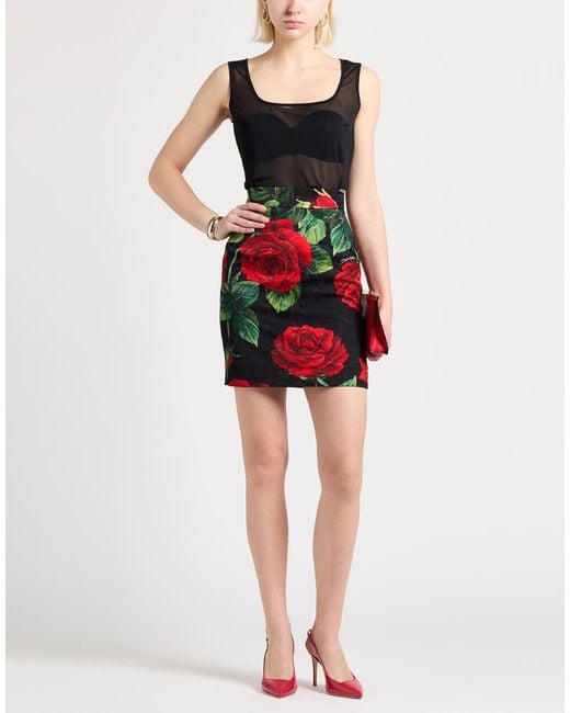 Dolce & Gabbana Red Mini Skirts