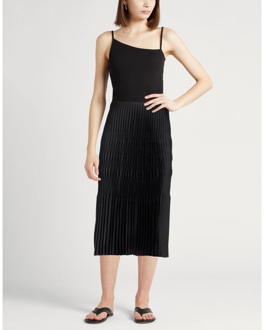 Theory Black Midi Skirts