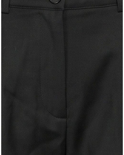 Alpha Studio Black Pants Polyester, Virgin Wool, Elastane
