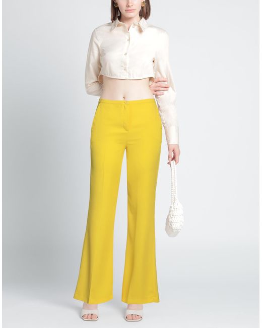 Hanita Yellow Trouser