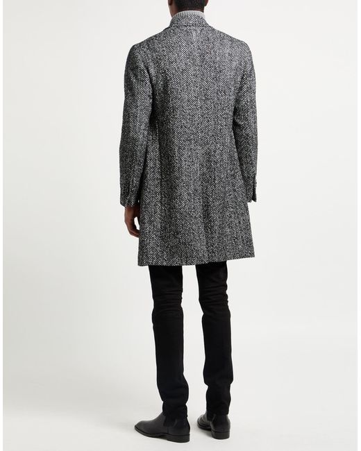 Tagliatore Gray Coat Wool, Acrylic, Polyester, Polyamide for men