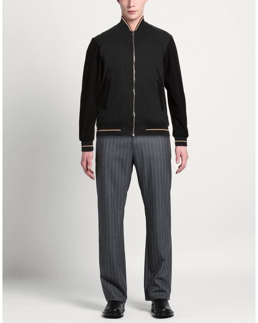 Yes London Black Jacket Cotton, Nylon, Elastane for men
