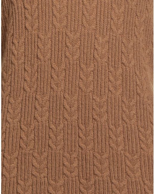Drumohr Brown Turtleneck Lambswool for men