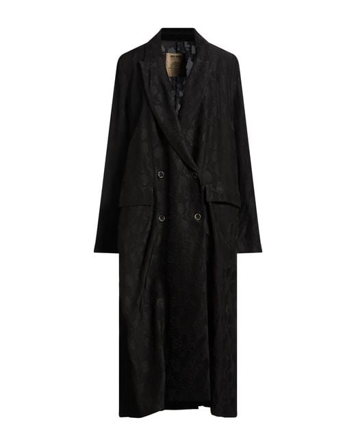 Uma Wang Black Overcoat & Trench Coat Viscose