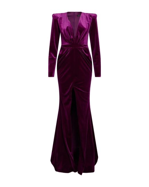 ACTUALEE Purple Maxi Dresses