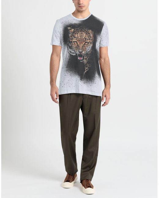 Roberto Cavalli Gray T-shirt for men