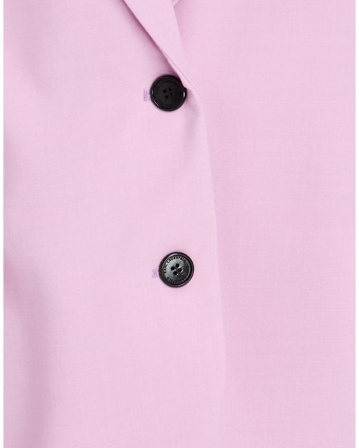 Karl Lagerfeld Pink Blazer Polyester, Wool, Elastane