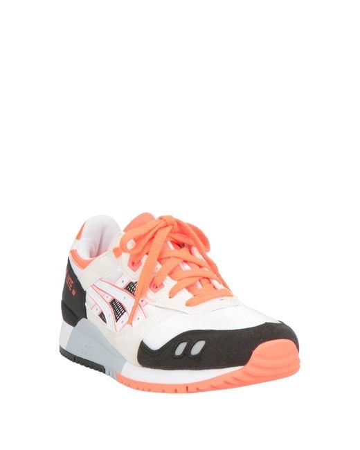 Asics White Light Sneakers Textile Fibers